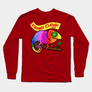 Embrace change chameleon Long Sleeve T-Shirt